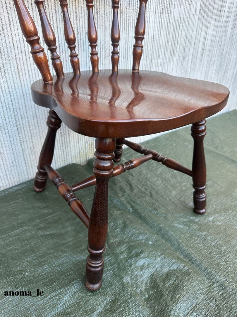 【ダイニングチェア】1飛騨産業　キツツキ　スティックバックチェア　ヴィンテージ◎