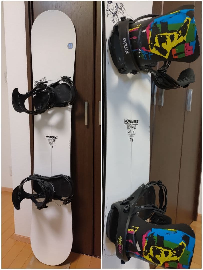 NOVEMBER ARTISTE 150スノーボード＋FLUX DSビンディング