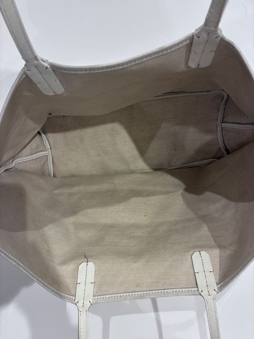 ゴヤール　グレー トートバッグ ロゴ入り