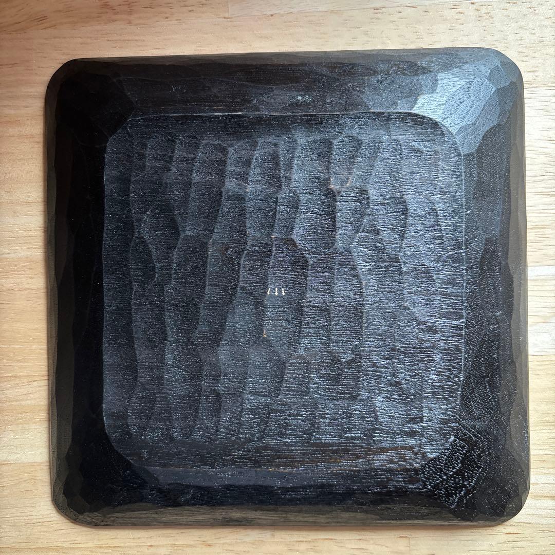 【新品未使用】 三谷龍二　角皿　漆