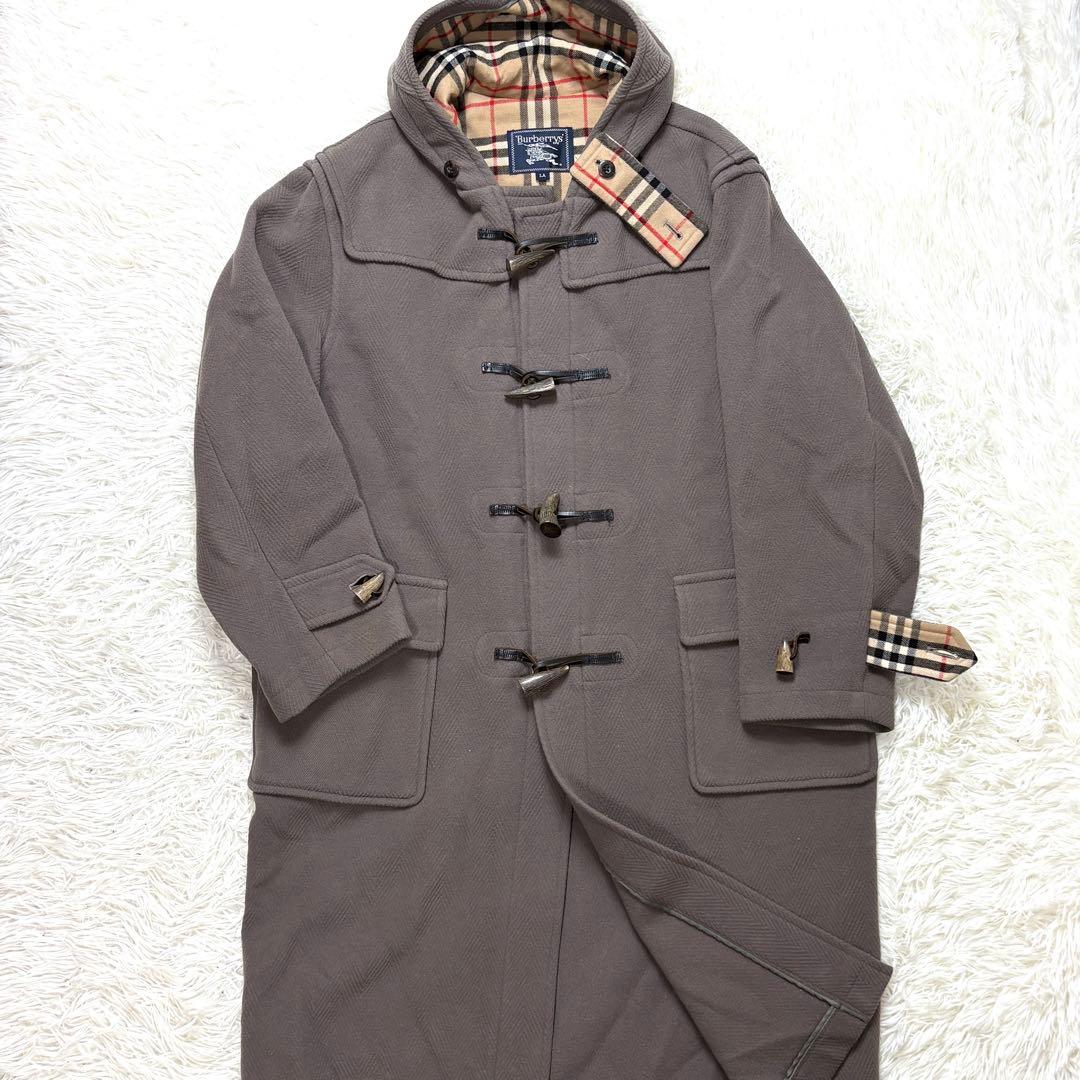 【希少】バーバリー ムーアブルック ダッフルコート ヘリンボーン XL相当