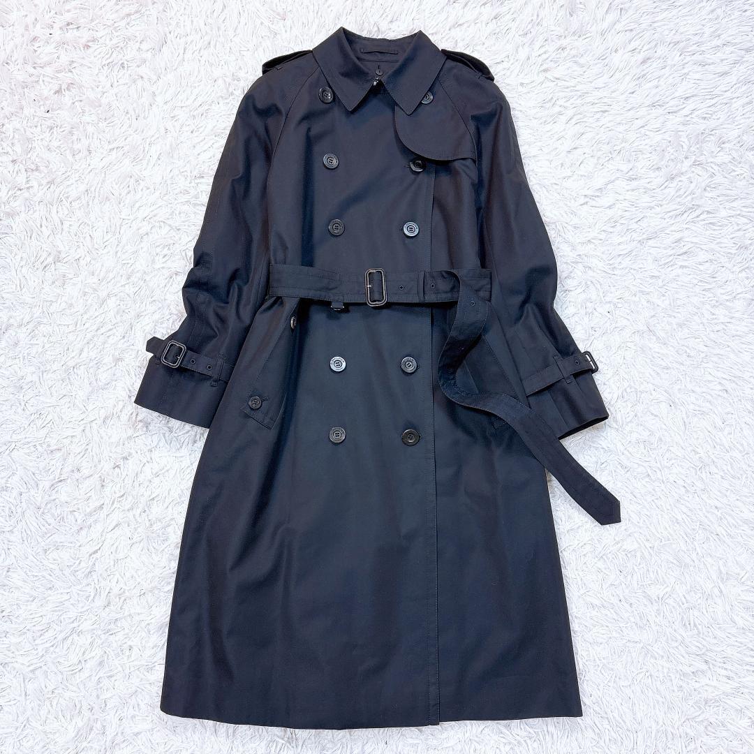 レアモデル【極美品】アクアスキュータム ロングトレンチコート 赤ライナー 希少8