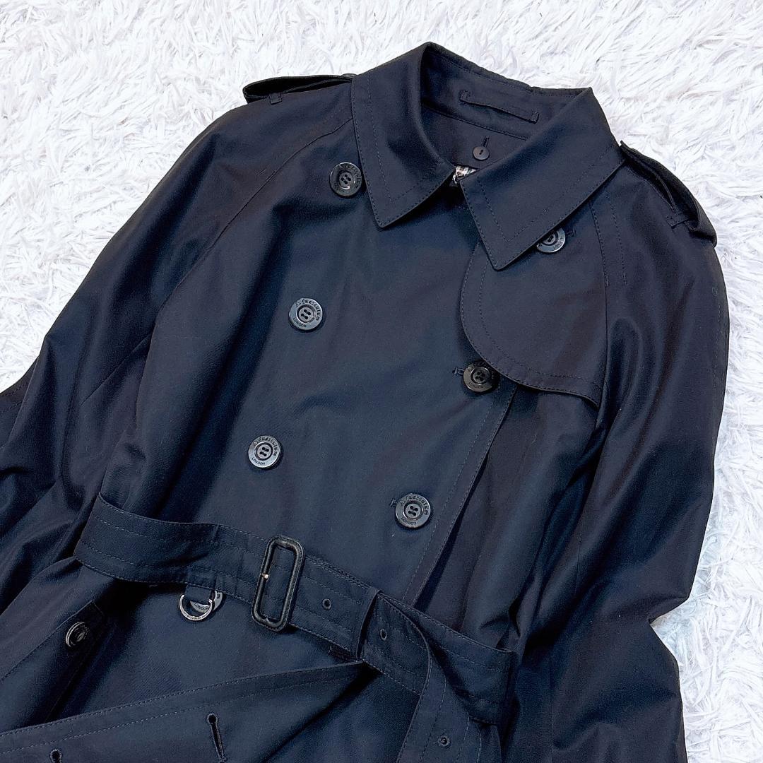 レアモデル【極美品】アクアスキュータム ロングトレンチコート 赤ライナー 希少8