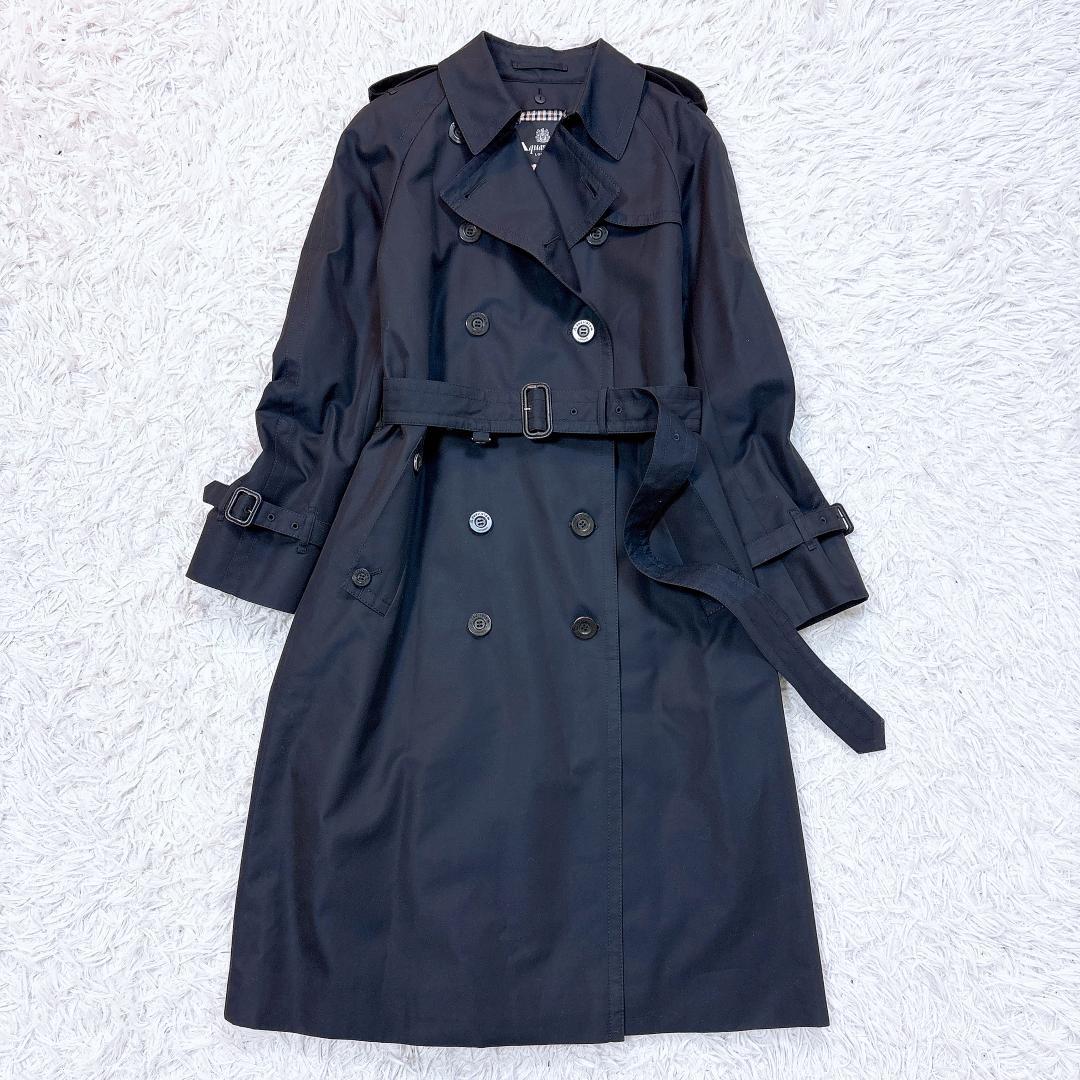 レアモデル【極美品】アクアスキュータム ロングトレンチコート 赤ライナー 希少8