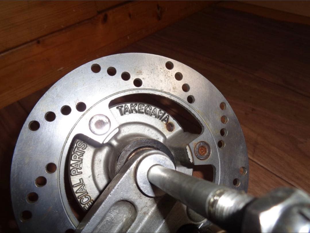 モンキー　フロントハブ　ディスク　キャリパー　タケガワ