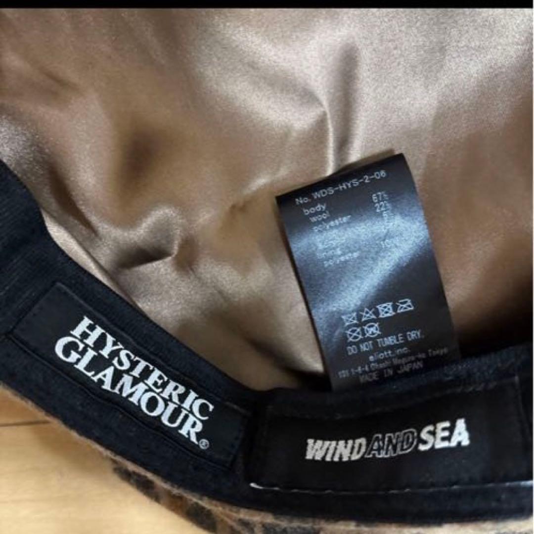 HYSTERIC GLAMOUR ×WIND AND SEAレオパード ベレー帽