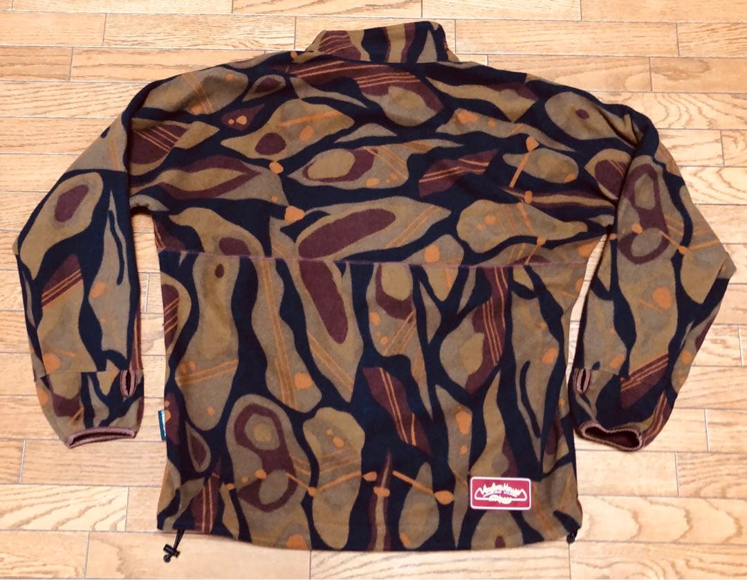 希少美品★アングラーズハウス★ゴアウィンドストッパーフリース上下★カモブラウン