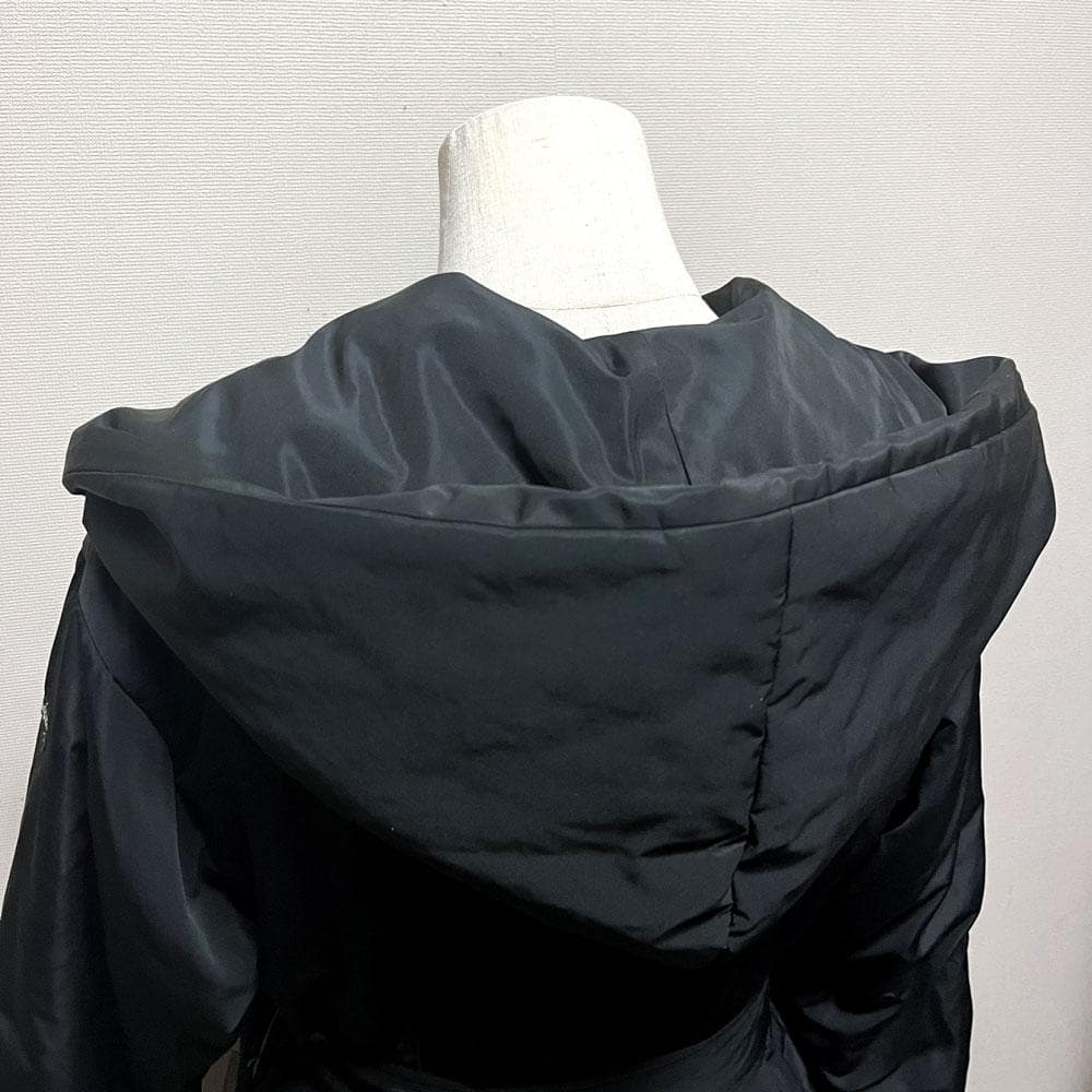 未使用タグ付き インゲボルグ SORONA 中わた ロングダウンガウンコート 黒