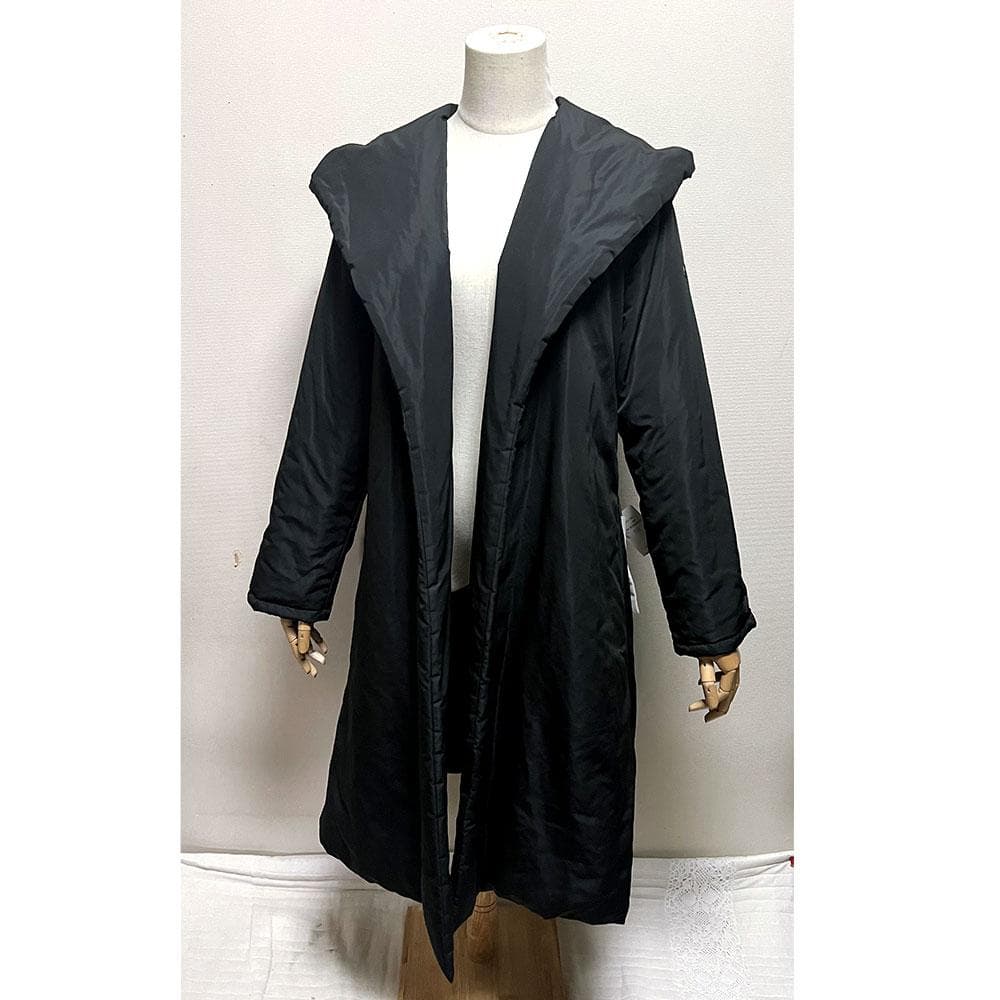 未使用タグ付き インゲボルグ SORONA 中わた ロングダウンガウンコート 黒
