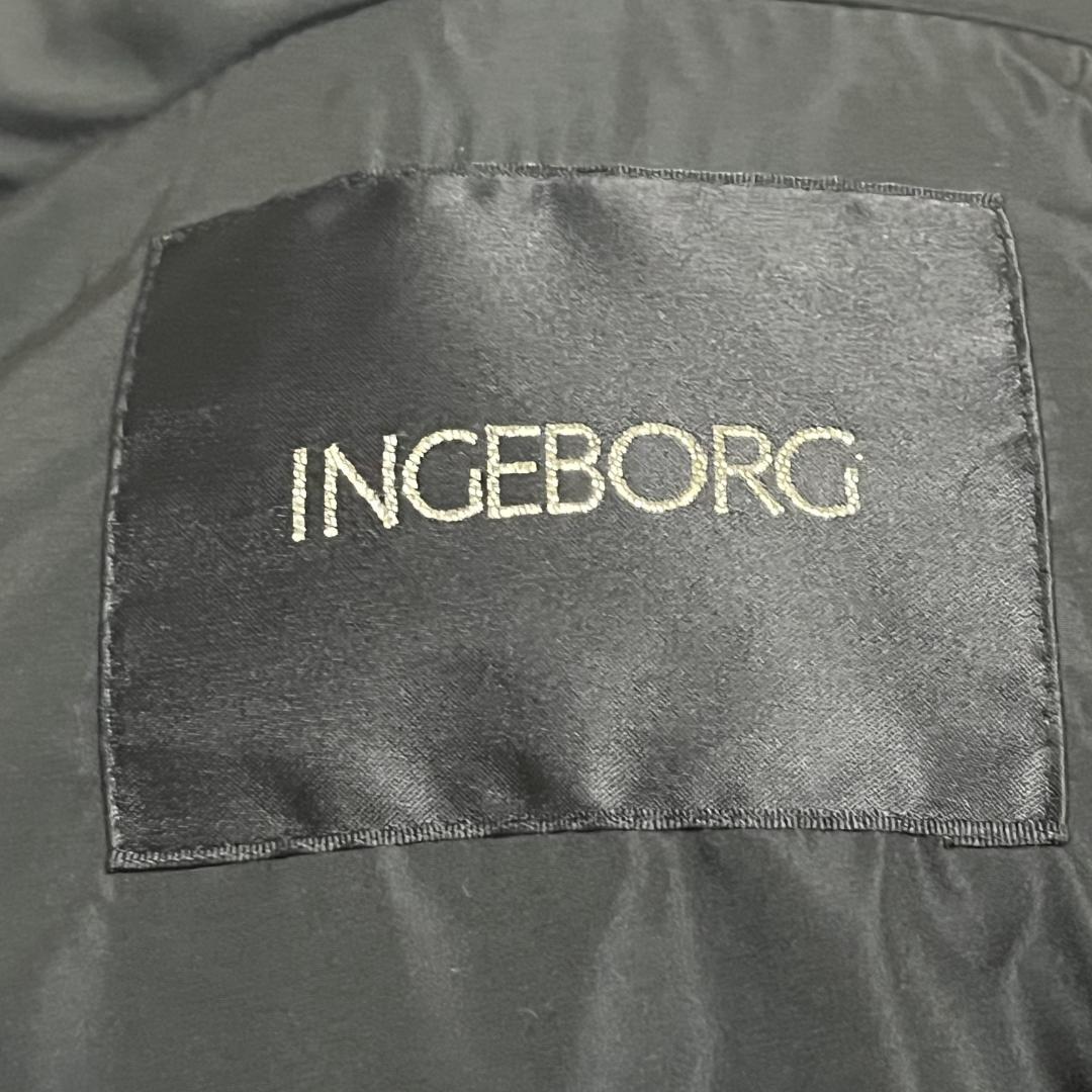 未使用タグ付き インゲボルグ SORONA 中わた ロングダウンガウンコート 黒