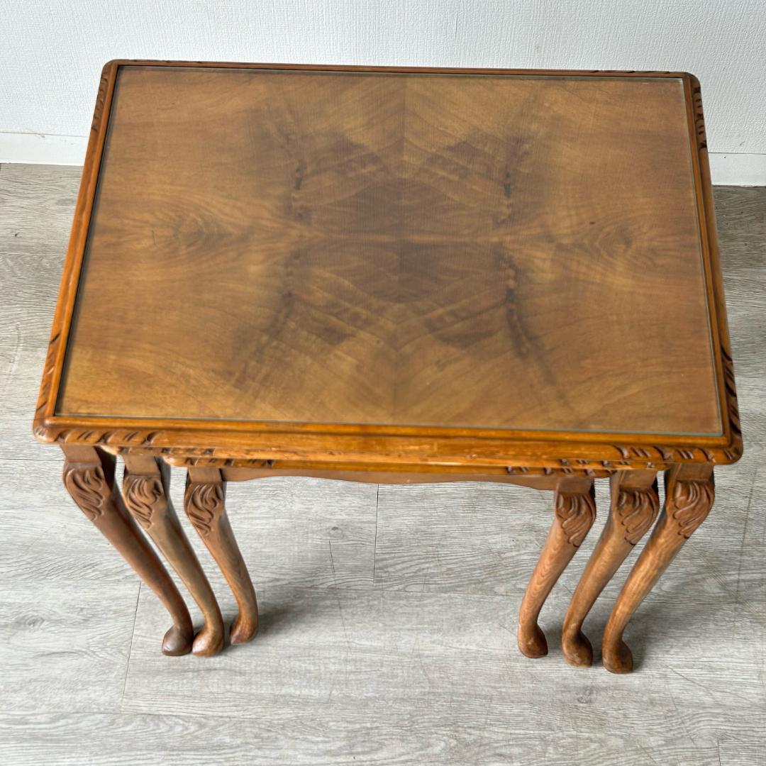 イギリス アンティーク家具 ネストテーブル コーヒーテーブル 店舗什器 415A