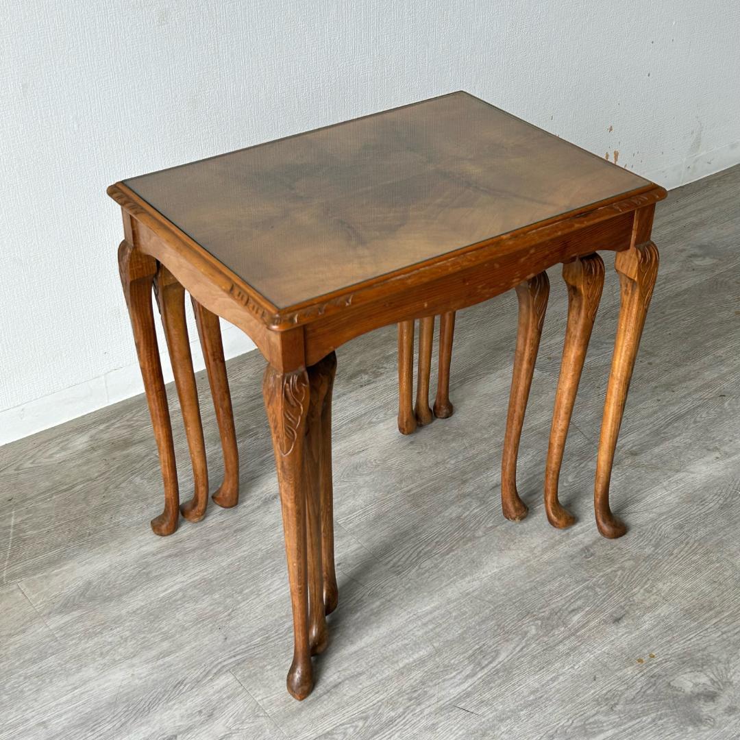 イギリス アンティーク家具 ネストテーブル コーヒーテーブル 店舗什器 415A