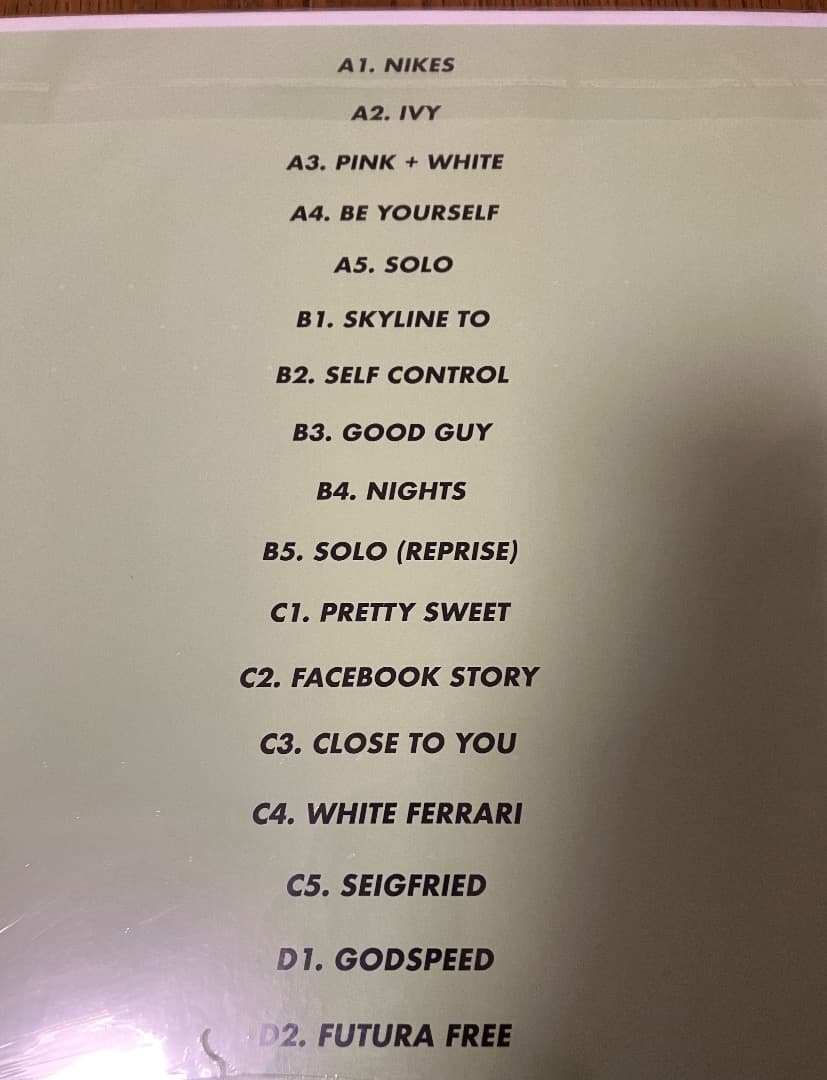 新品 FRANK OCEAN BLOND レコード 2LP 限定盤