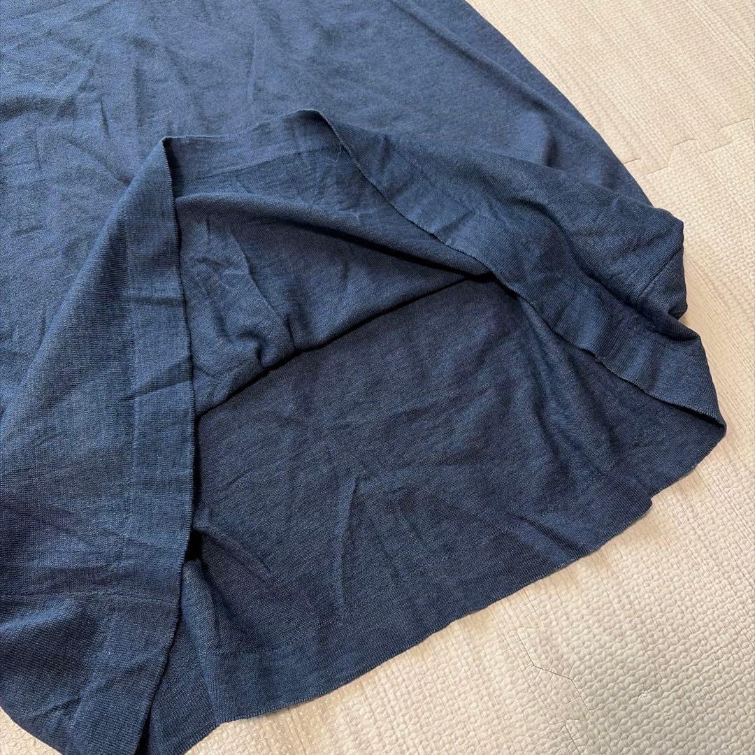 専用45R ギマニット　キャミソールワンピース インディゴ　サマーニット