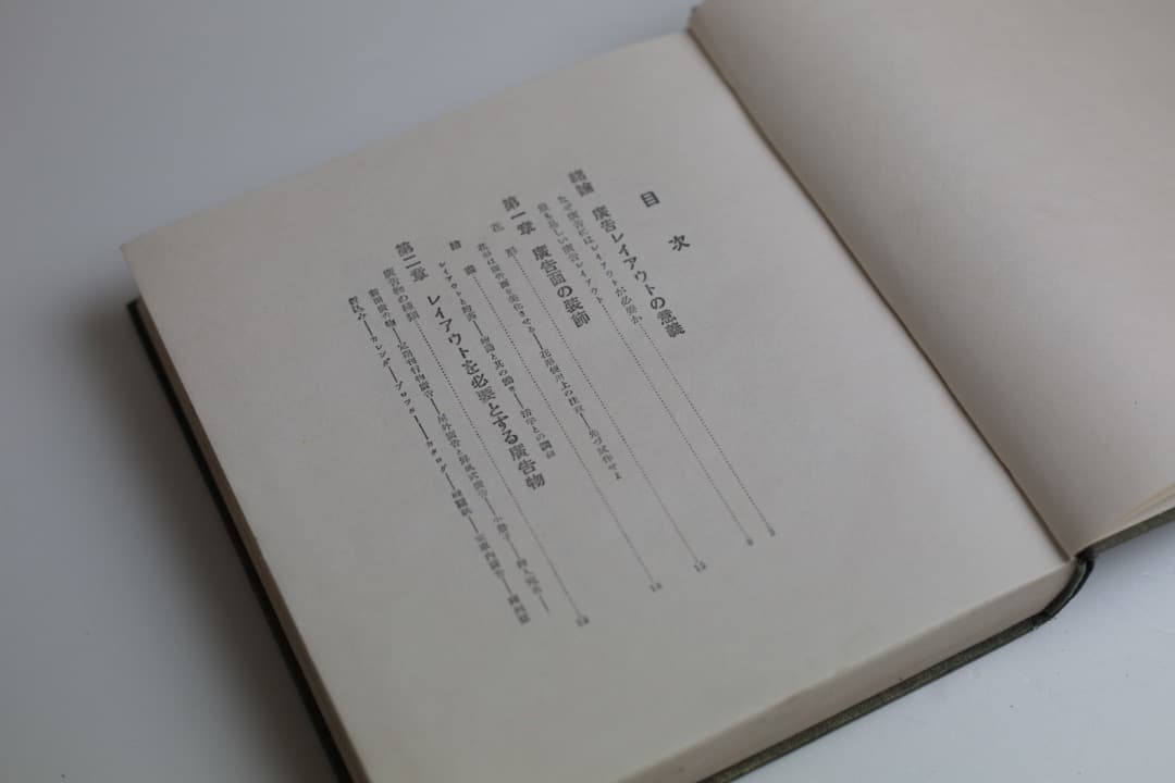 昭和4年刊行 広告レイアウトの実際 室田久良三著 誠文堂商店界社