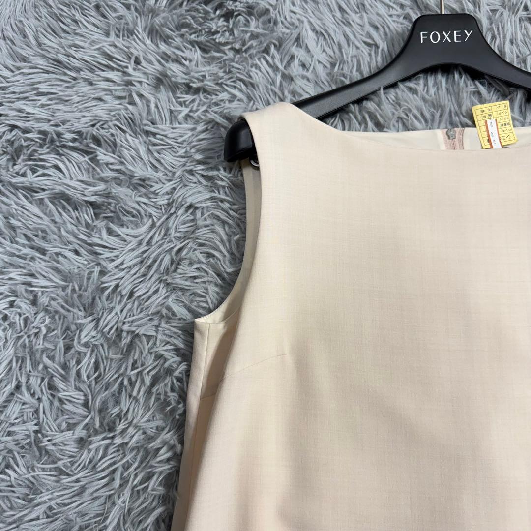 フォクシー ローウエストフレア タルトドレス Aラインワンピース 美シルエット