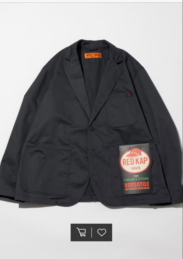 新品2025フリークスストア別注RED KAP セットアップ ブラック M 完売