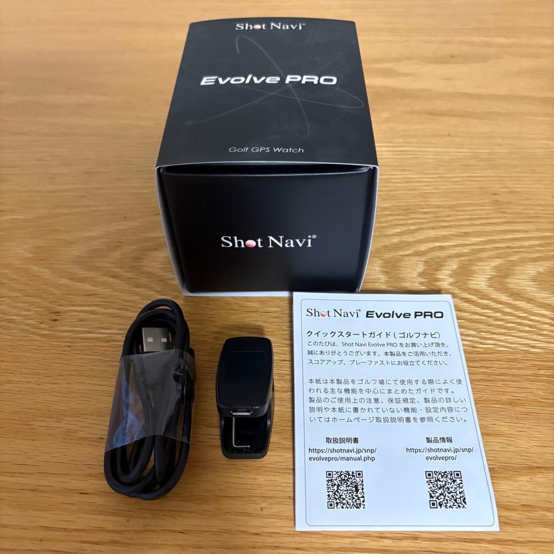 Shot Navi Evolve PRO ゴルフ GPS ウォッチ 付属品あり