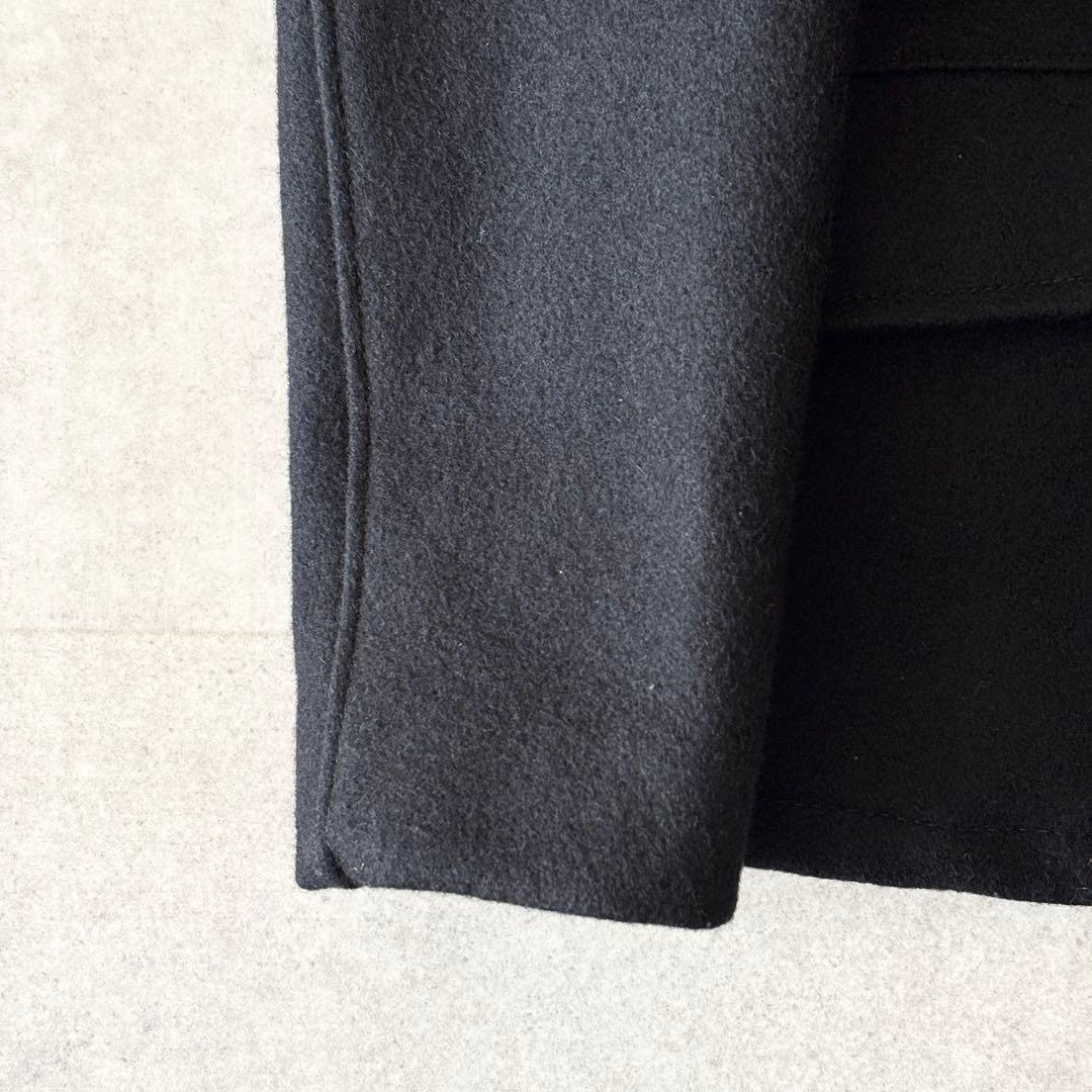 USA製✨️ショット シングルピーコート740N 34 黒 ウール メルトン