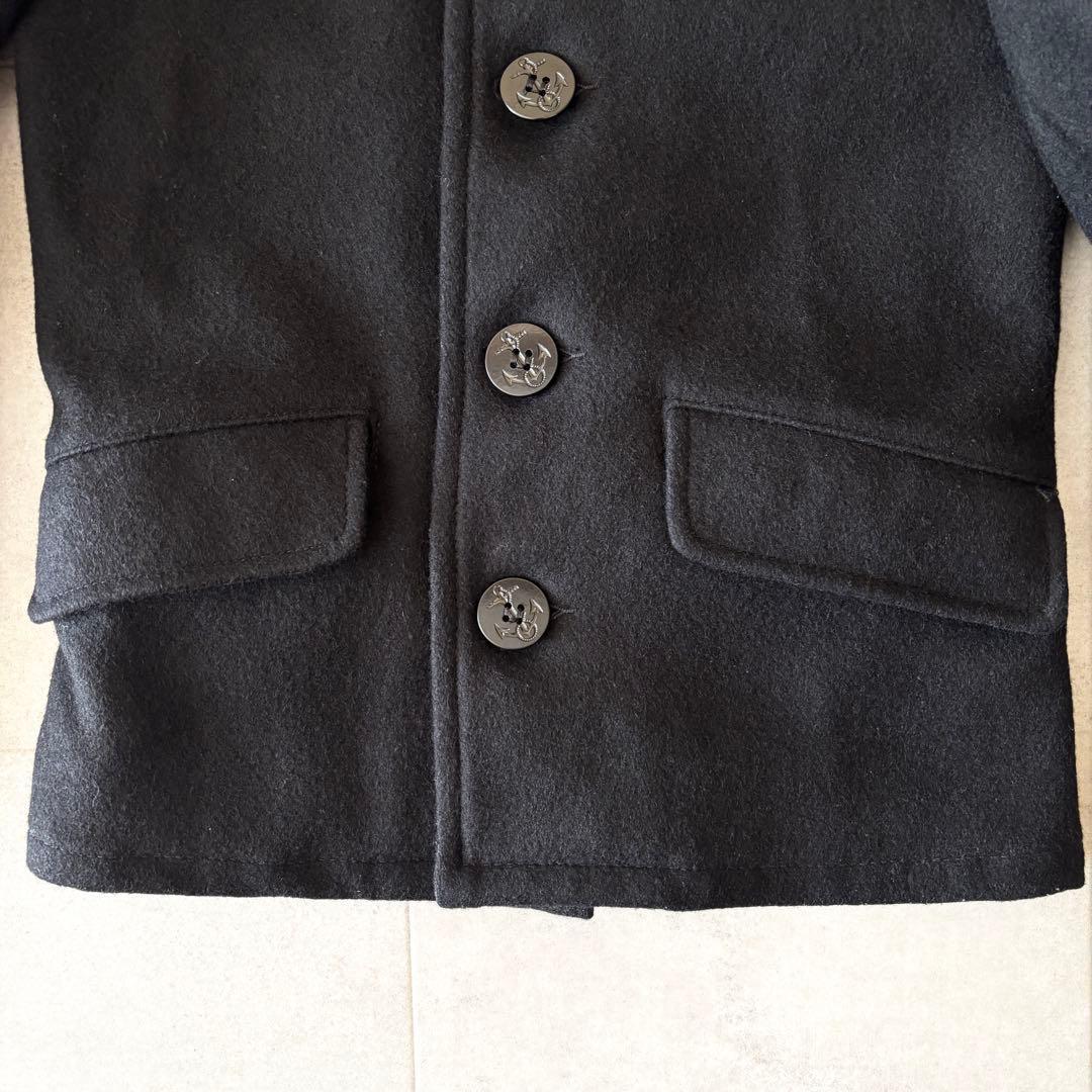 USA製✨️ショット シングルピーコート740N 34 黒 ウール メルトン