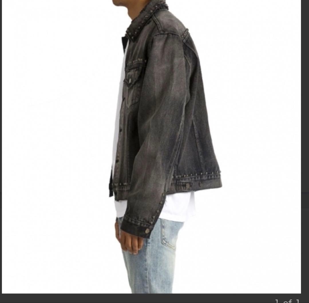 MNML スタッズ付きデニムジャケット XLサイズ