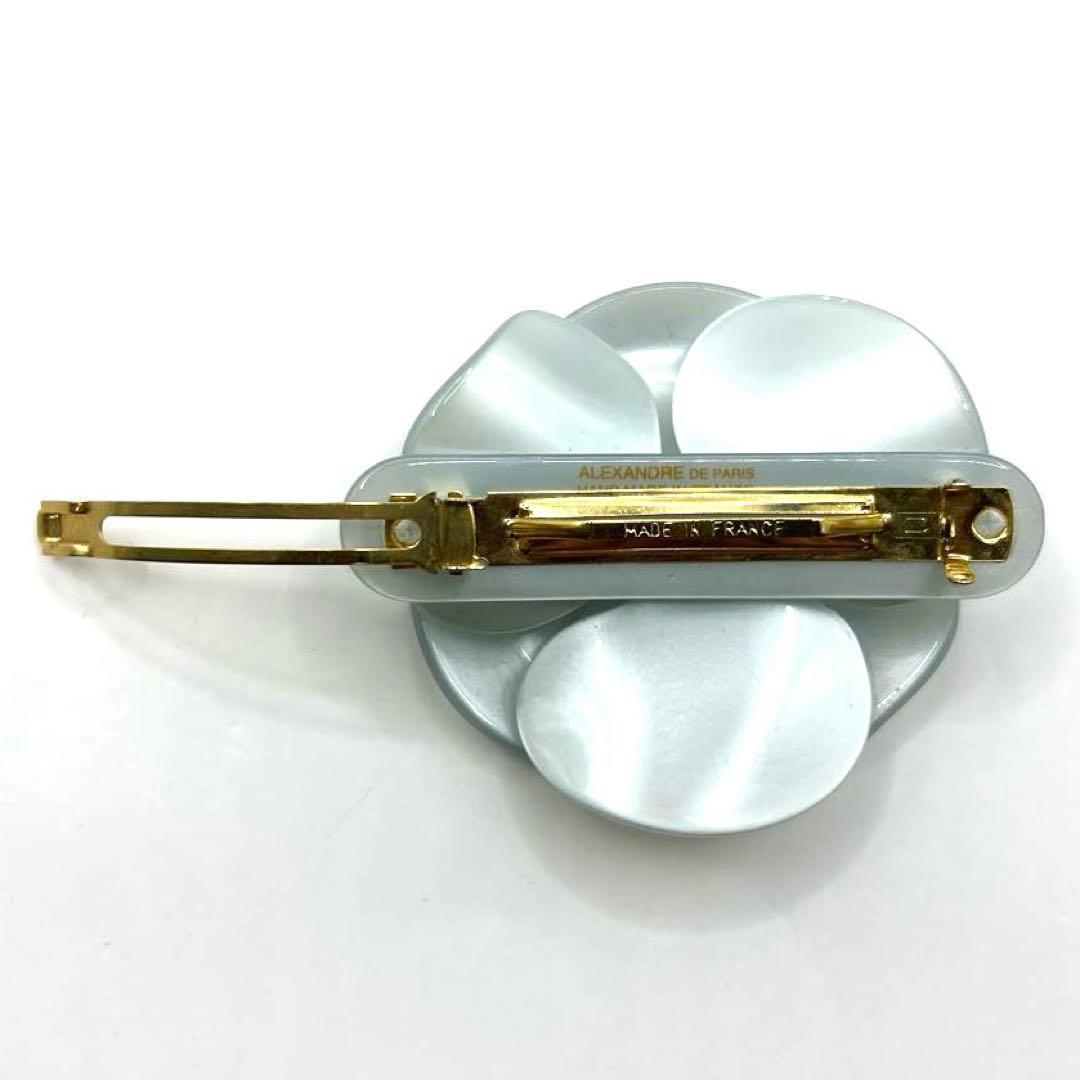 アレクサンドルドゥパリ　バレッタ　花　髪留め　ヘアアクセサリー　G186