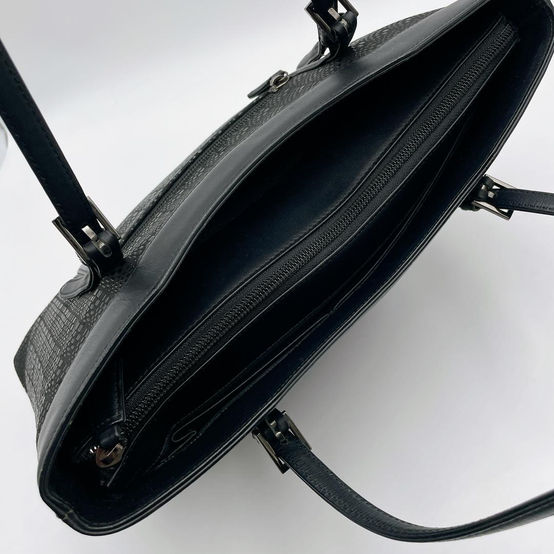 美品 印傳屋 印伝 市松模様 トートバック フォーマル ディアスキンf575