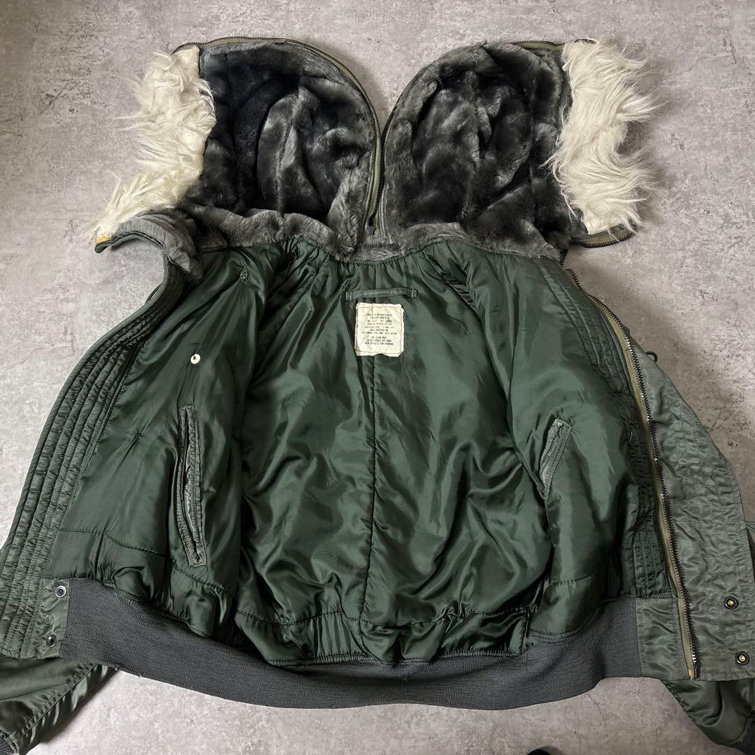 70's■アルファインダストリーズ【L】N-2B フライトジャケット カーキ