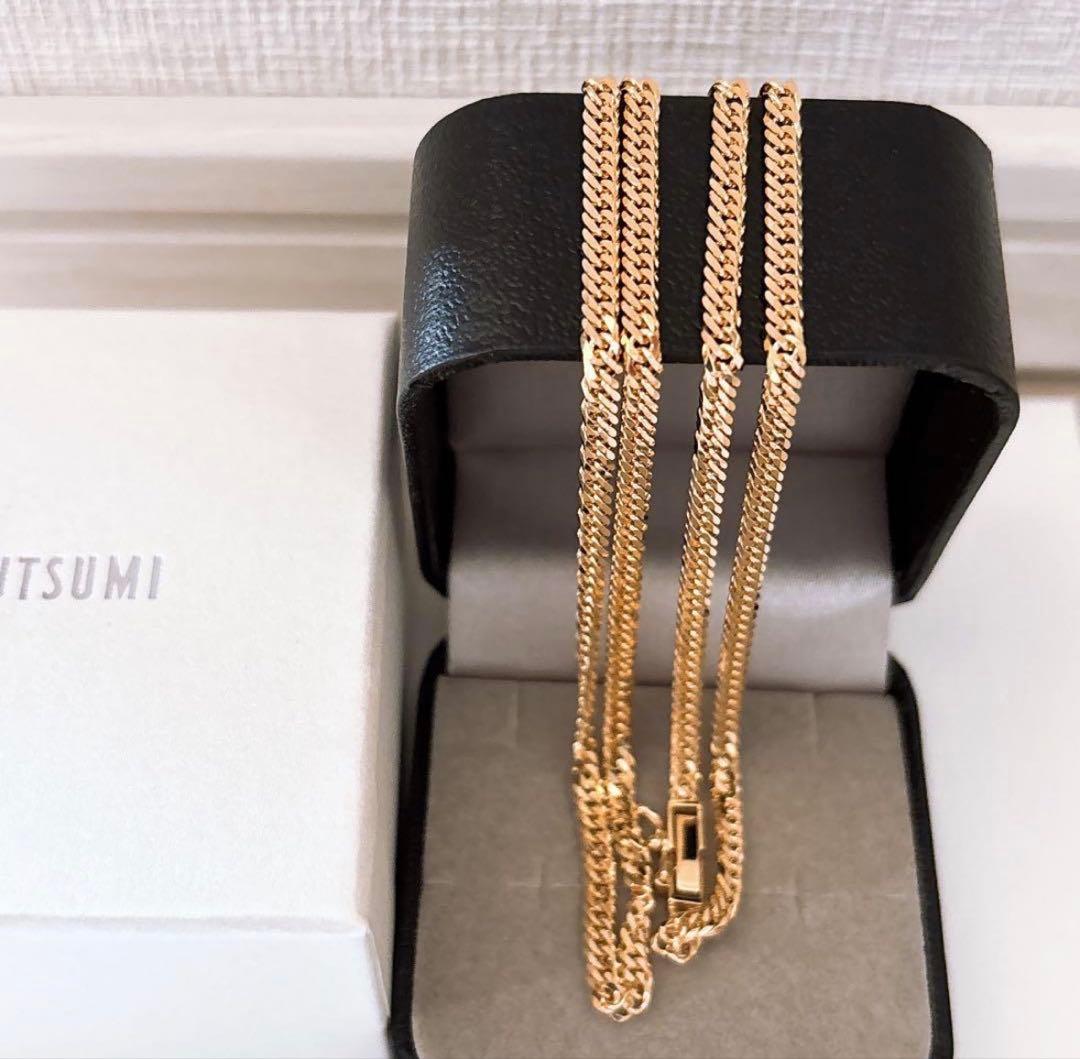 値下げ不可　ジュエリーツツミ　K18喜平ネックレス　Ｗ6面　12.7g 未使用