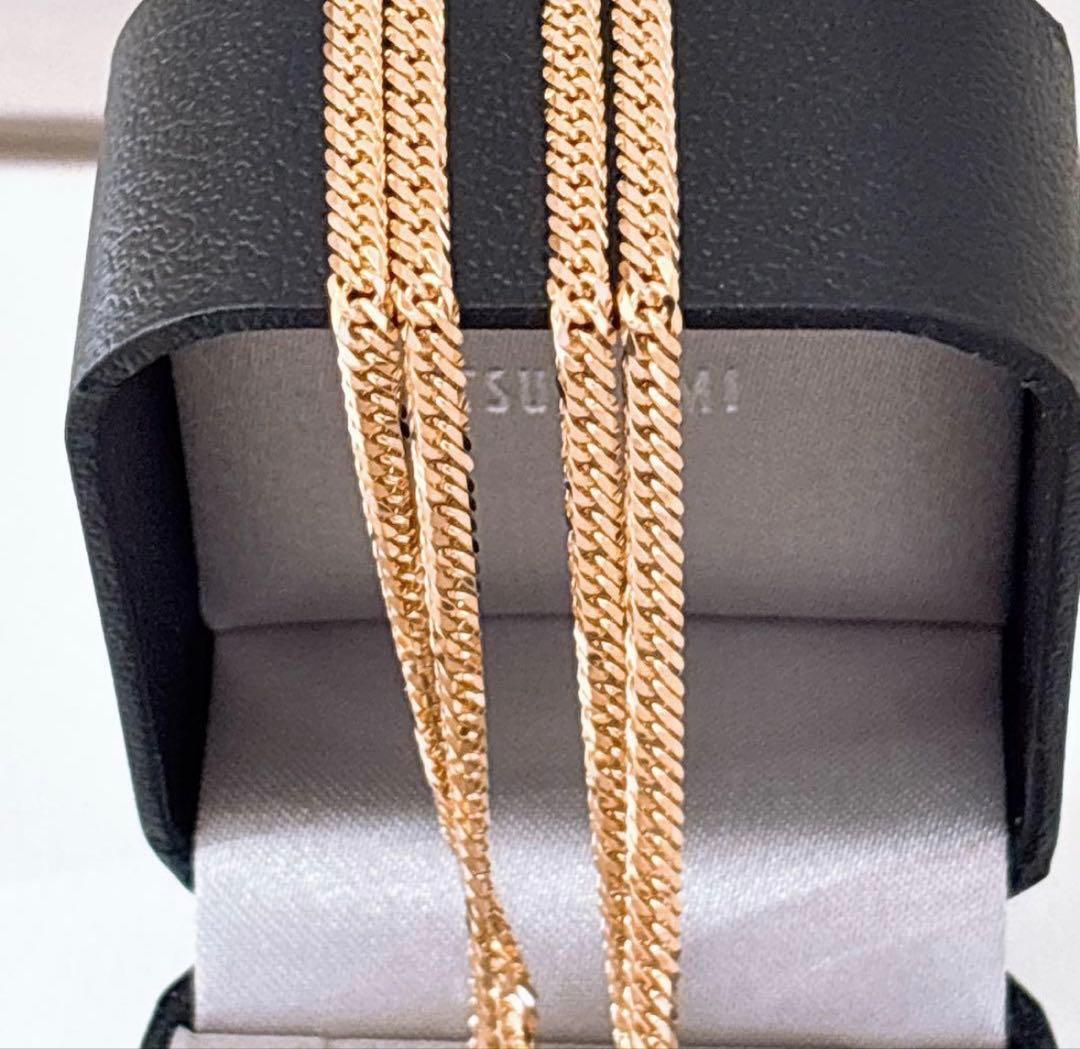 値下げ不可　ジュエリーツツミ　K18喜平ネックレス　Ｗ6面　12.7g 未使用