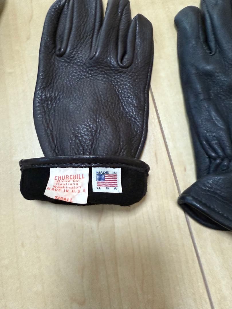 CHURCHILL レザーグローブ Sサイズ 2セット　チャーチル裏地アリとナシ