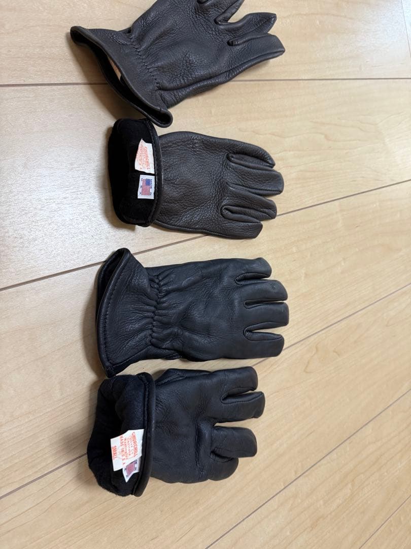 CHURCHILL レザーグローブ Sサイズ 2セット　チャーチル裏地アリとナシ