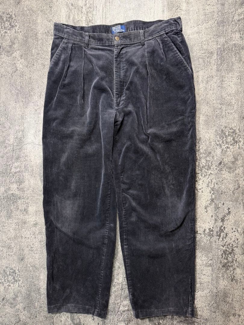 ラルフローレン コーデュロイパンツ 90s USA製 ブラック