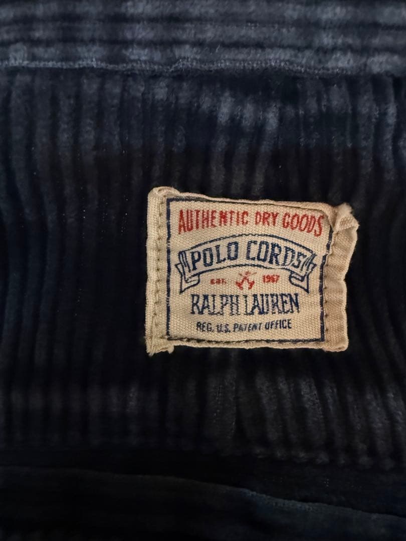 ラルフローレン コーデュロイパンツ 90s USA製 ブラック