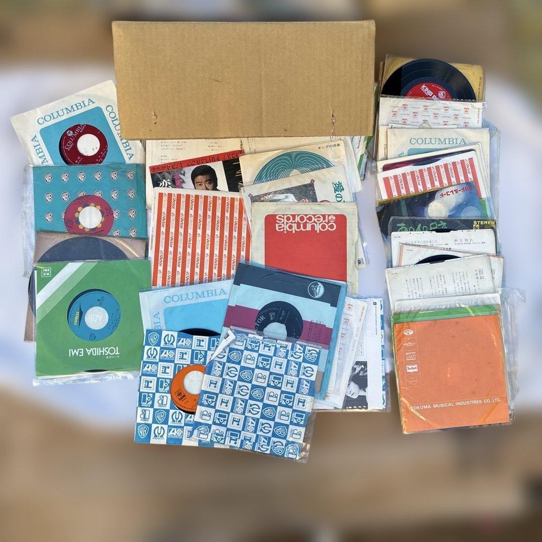 ‼️遺品整理‼️ ビンテージレコードまとめかなりまりますみかん箱ぐらいが1ケースお宝