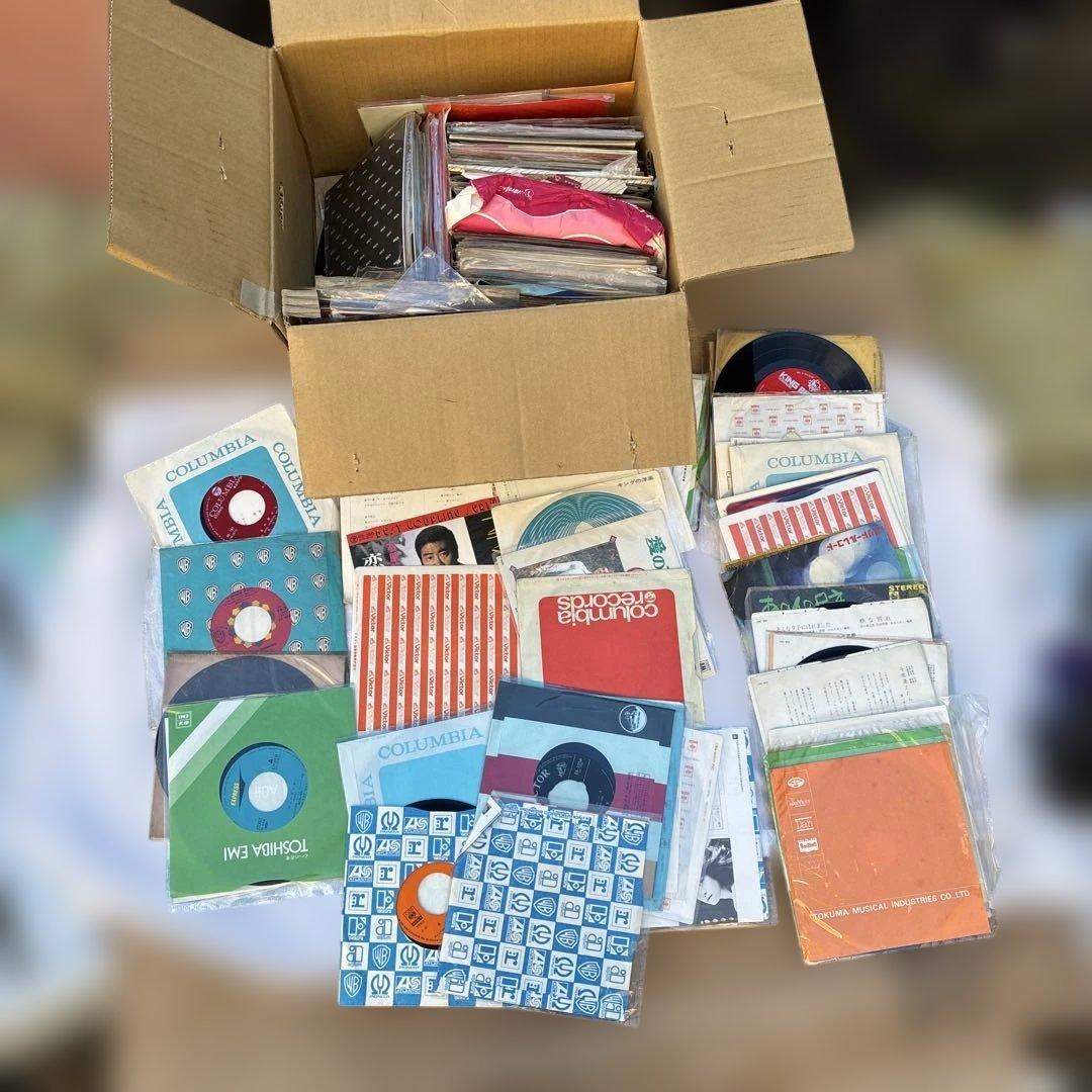‼️遺品整理‼️ ビンテージレコードまとめかなりまりますみかん箱ぐらいが1ケースお宝