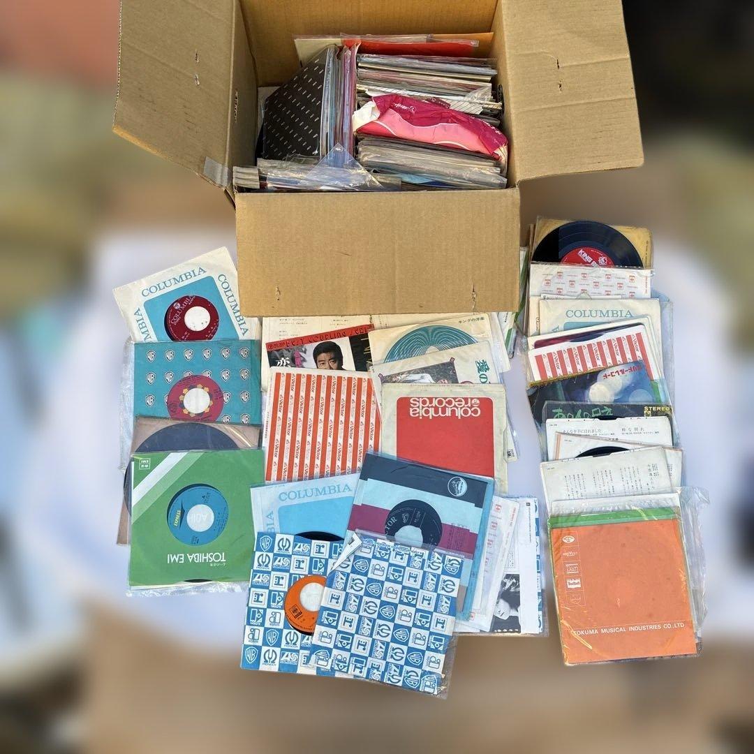 ‼️遺品整理‼️ ビンテージレコードまとめかなりまりますみかん箱ぐらいが1ケースお宝