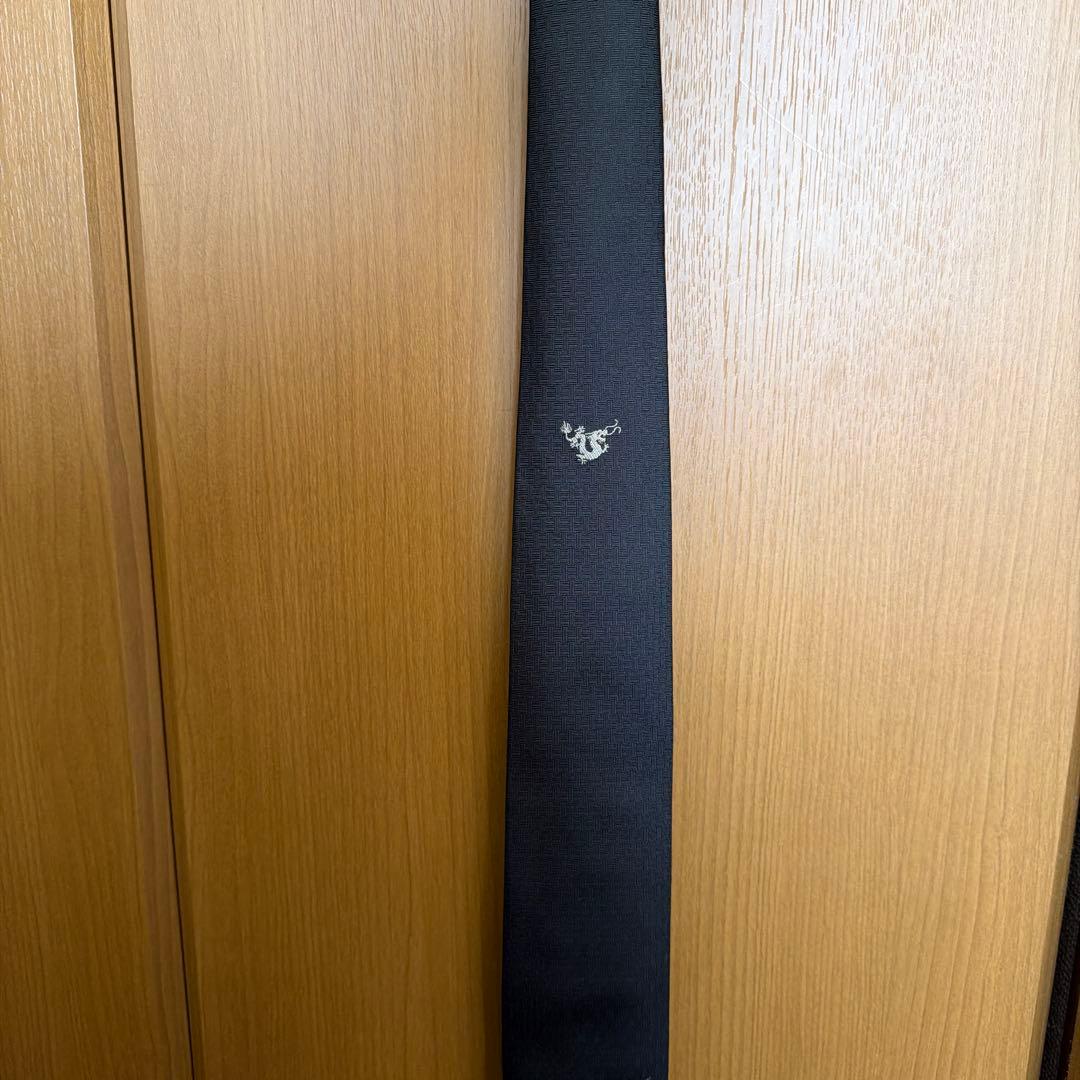 エルメス　HERMES ファソネ　H織り　ドラゴン　辰年　龍　ネクタイ