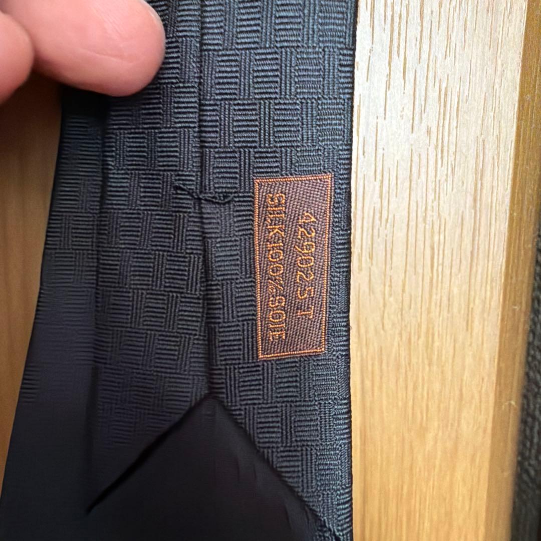 エルメス　HERMES ファソネ　H織り　ドラゴン　辰年　龍　ネクタイ