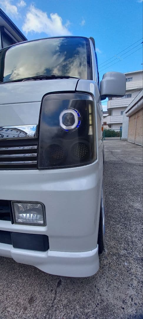 da64w エブリイワゴン ヘッドライト インナーブラック イカリング ジャンク