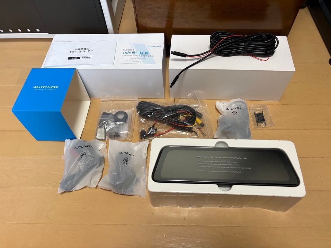 【開封のみ】AUTO-VOX T10純正交換 爆光ドライブレコーダー ミラー型
