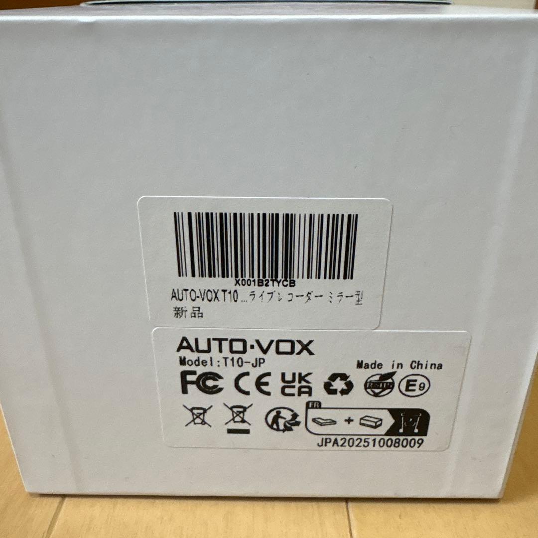 【開封のみ】AUTO-VOX T10純正交換 爆光ドライブレコーダー ミラー型
