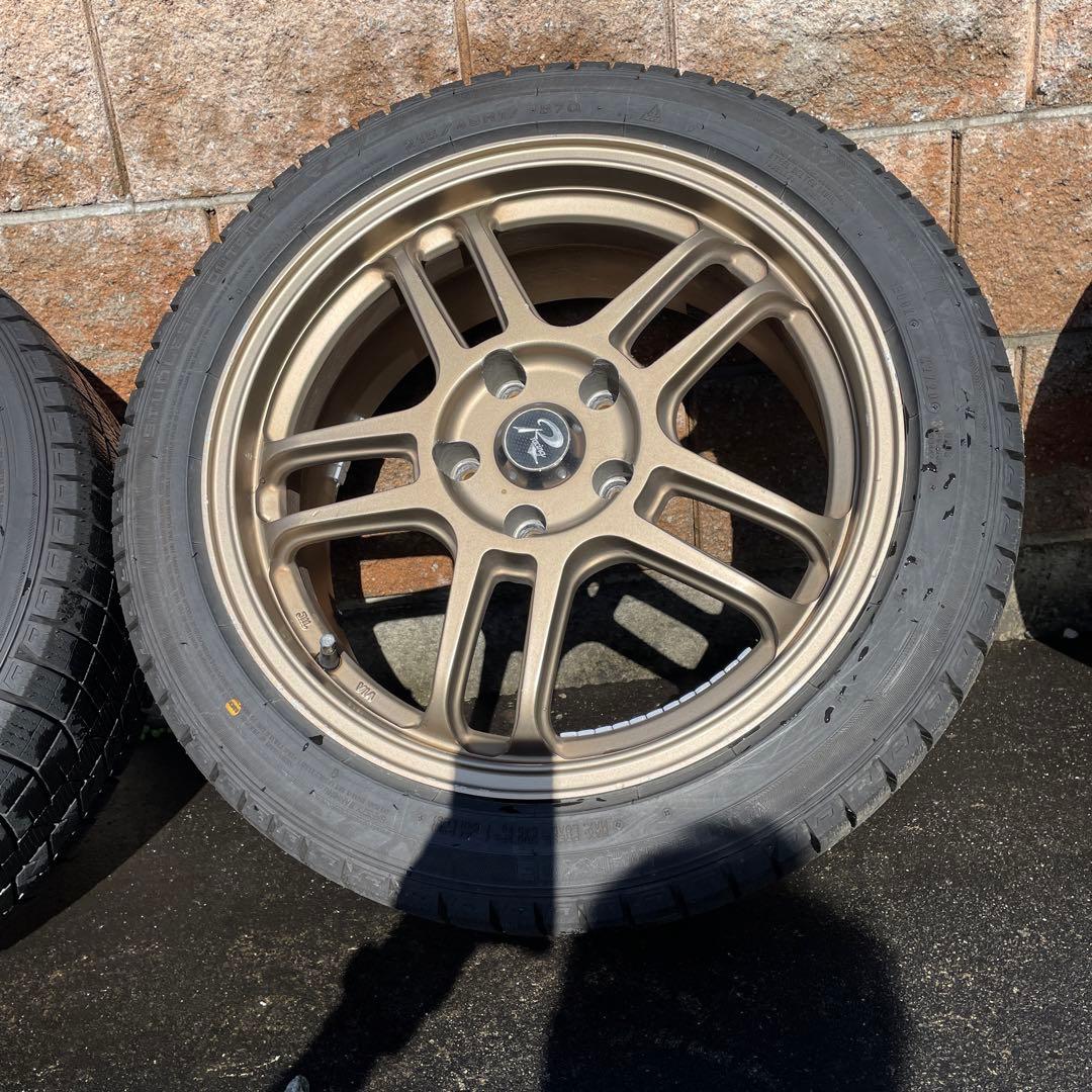 スタッドレスタイヤ(215/45/17)・ホイール(17/7j)4本セット