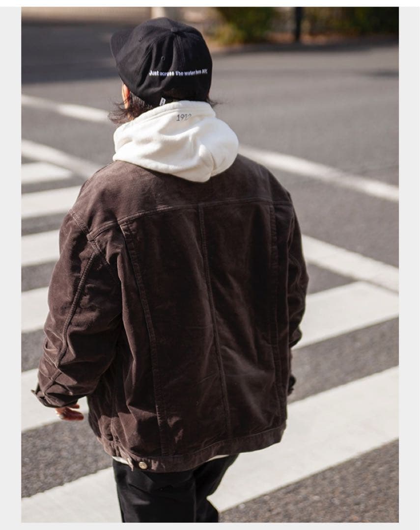 ブラッシュドバック ストレッチコーデュロイ トラッカージャケット