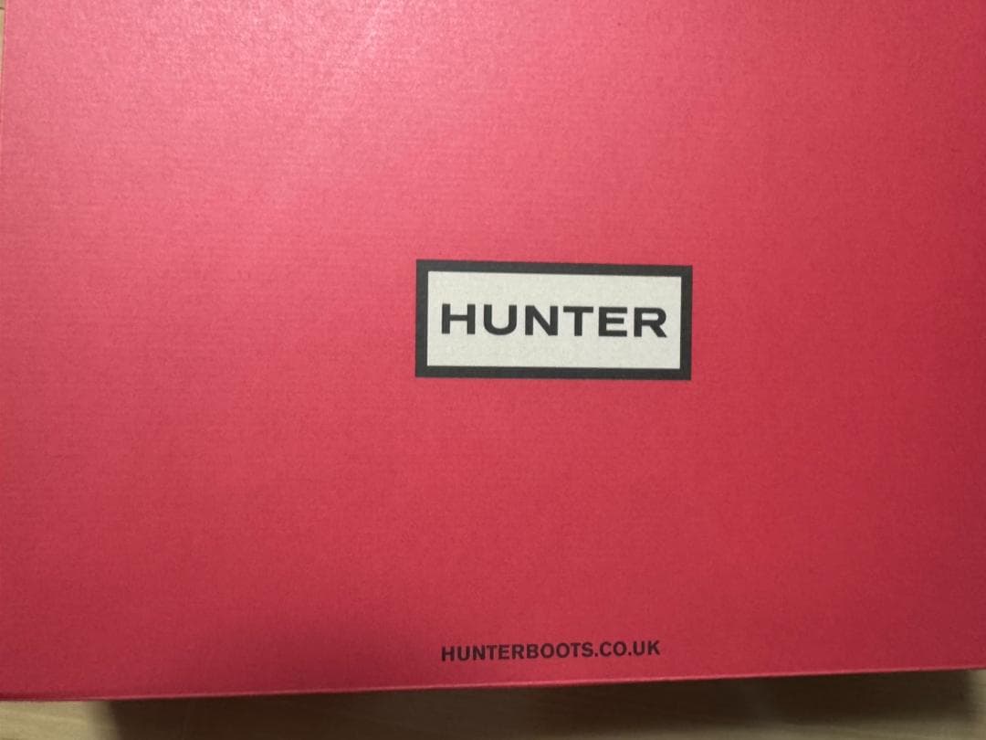 HUNTER ブラック ロングブーツ バックル付き