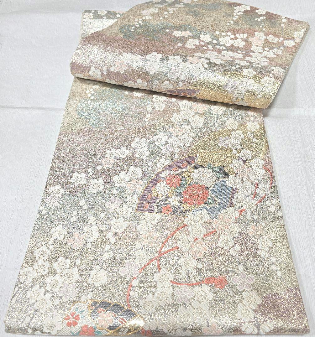 ライトパープル訪問着と袋帯・帯揚げ帯締めの4点フルセット