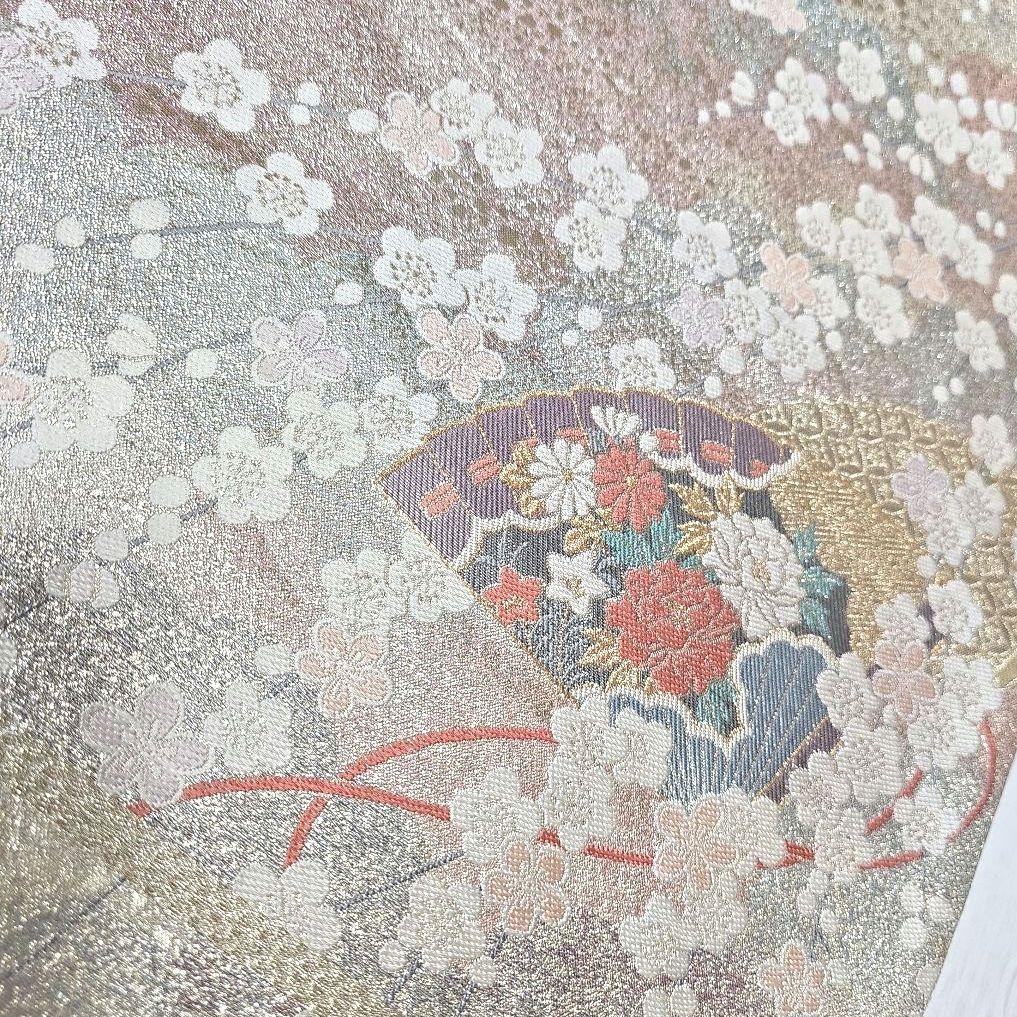 ライトパープル訪問着と袋帯・帯揚げ帯締めの4点フルセット