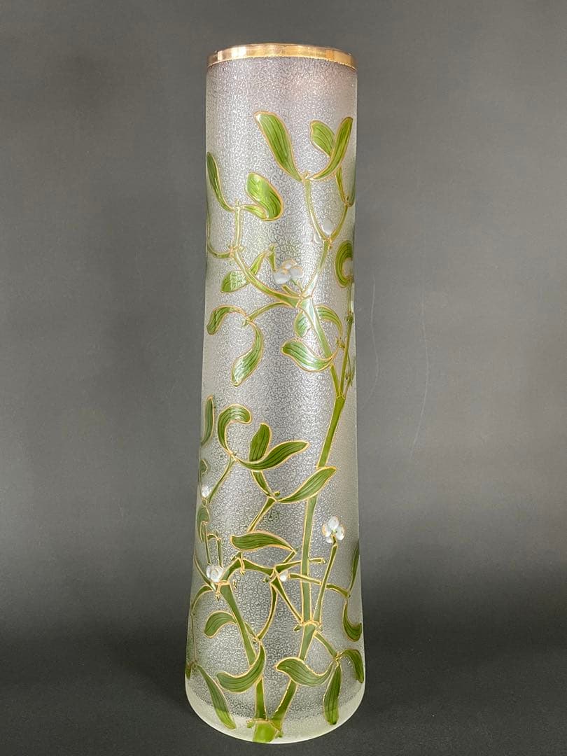 超大型オールドバカラエナメル彩にてヤドギリの花美品希少断捨離シャリ君専用❗️