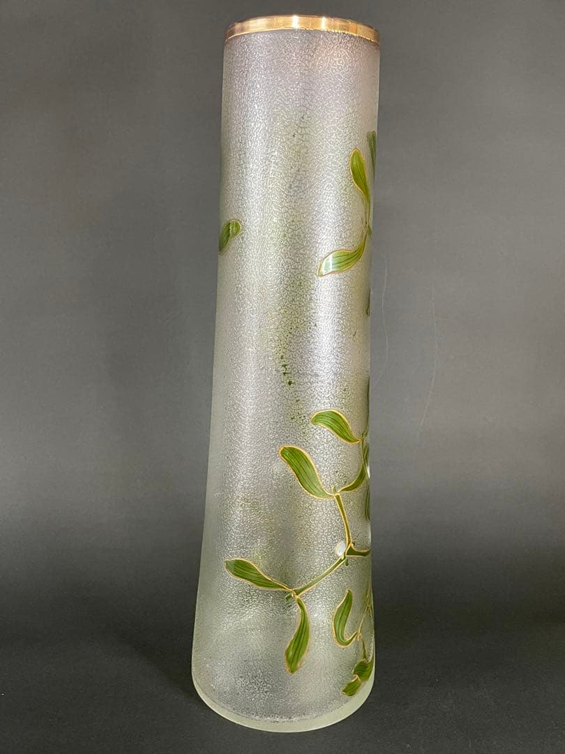 超大型オールドバカラエナメル彩にてヤドギリの花美品希少断捨離シャリ君専用❗️