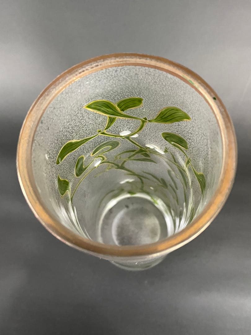 超大型オールドバカラエナメル彩にてヤドギリの花美品希少断捨離シャリ君専用❗️